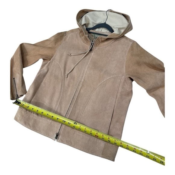 The Territory Ahead Suede Leather Full Zip Hood Jacket Women’s Size M - Picture 11 of 12